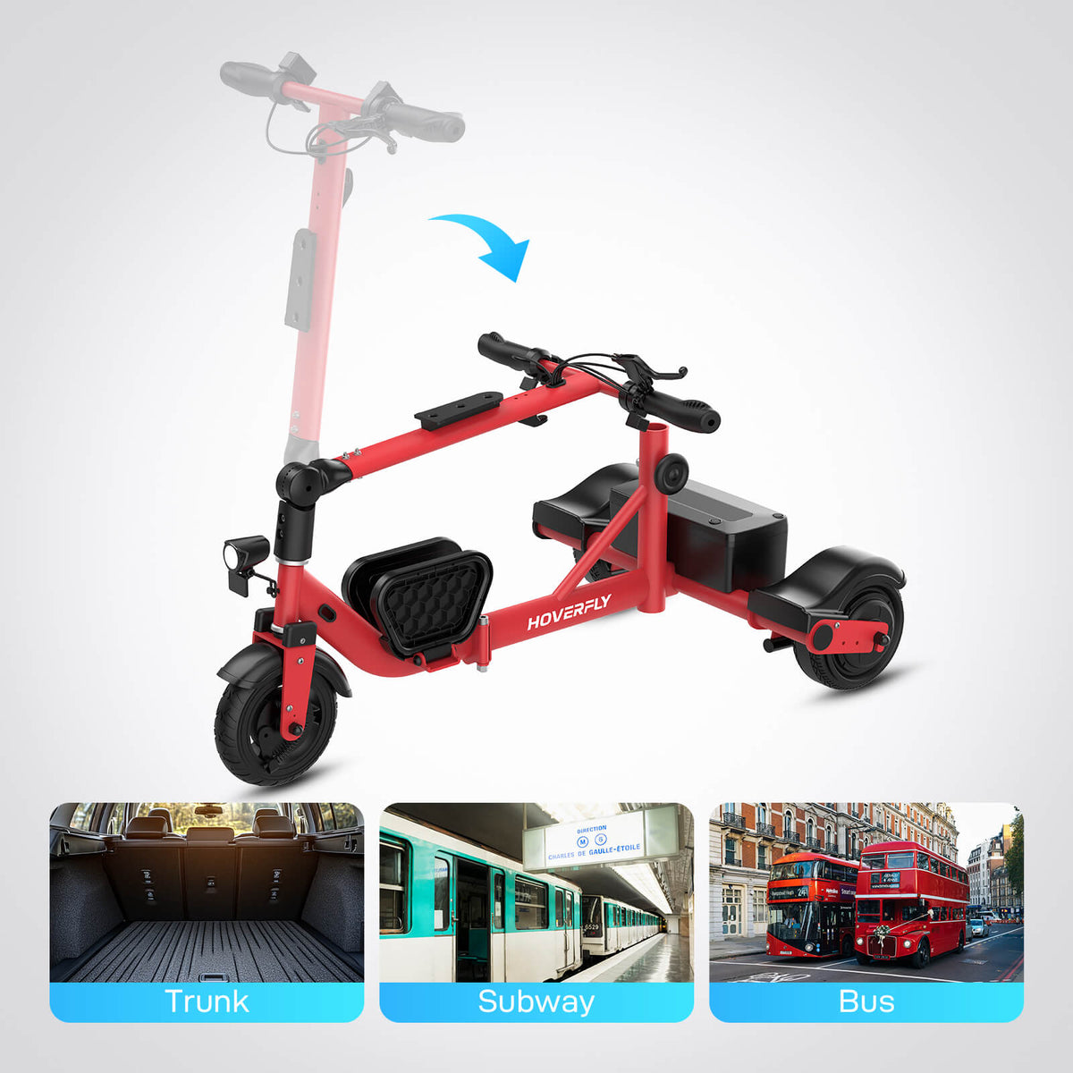 2-Pack Hoverfly T3 Foldable Mobility Scooters - Perfect for Faimily (🔥Limited Time Discount)