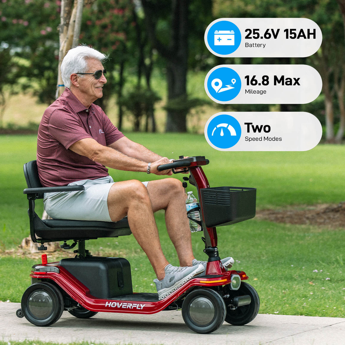 Hoverfly T5 FDA-cleared Electric 4-Wheel Premium Mobility Scooter ((👻Halloween Sale))