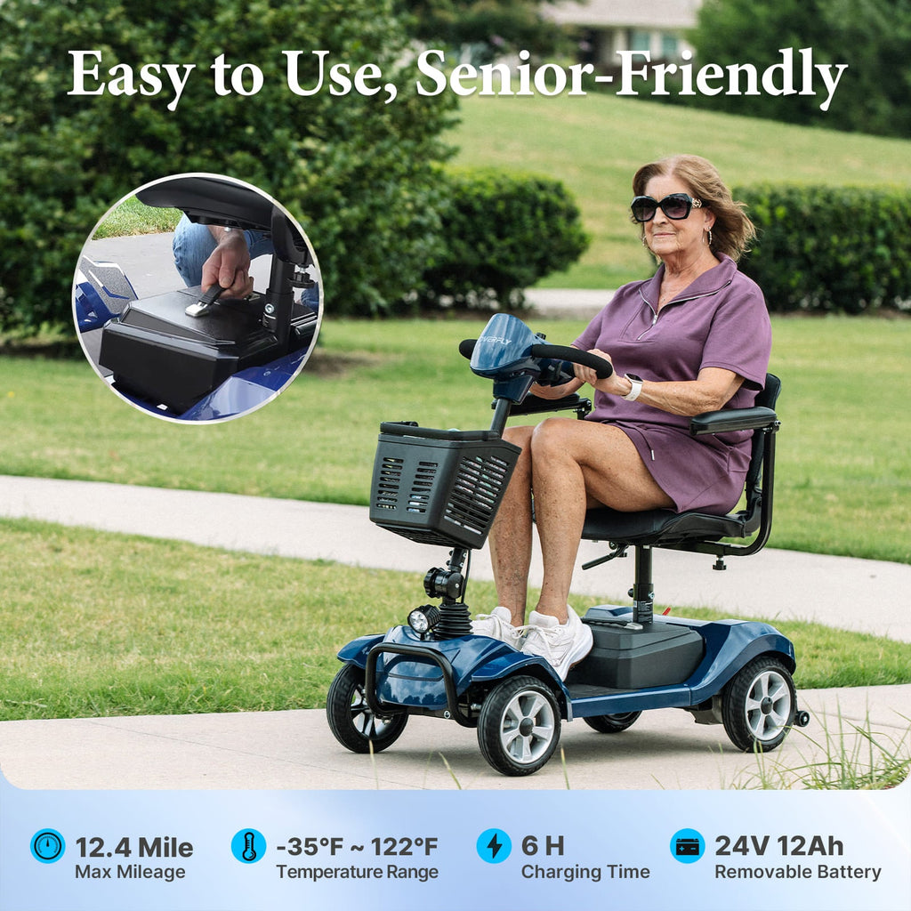Hoverfly T4 Electric 4-wheel Mobility Scooter ((👻Halloween Sale))