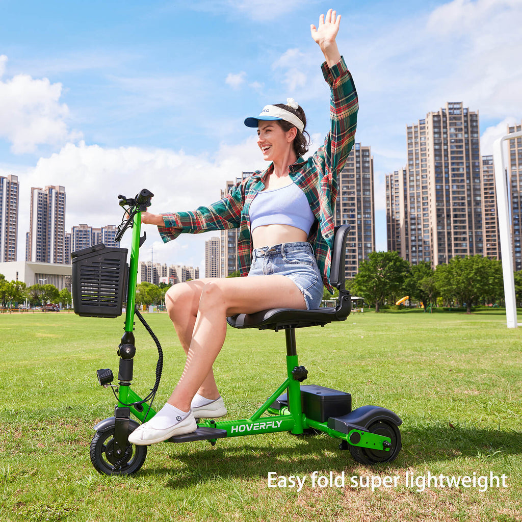 Hoverfly T3 3-wheel Foldable Mobility Scooter for Adults (👻Halloween Sale)