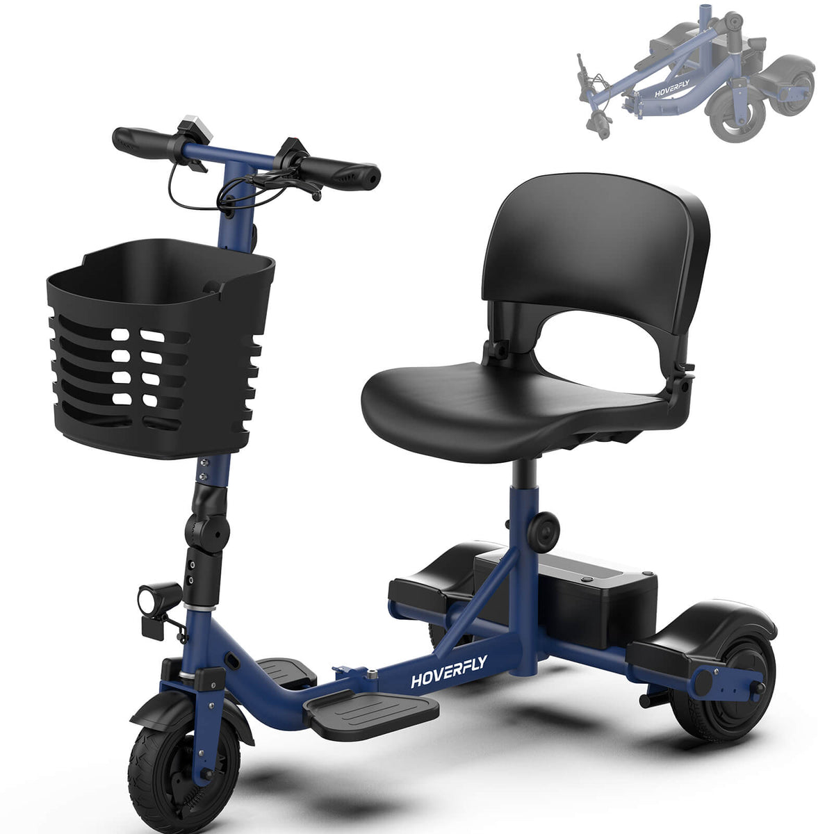 Hoverfly T3 3-wheel Foldable Mobility Scooter for Adults (👻Halloween Sale)