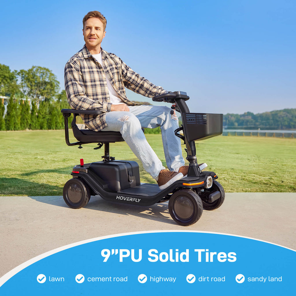 Hoverfly T5 FDA-cleared Electric 4-Wheel Premium Mobility Scooter ((👻Halloween Sale))