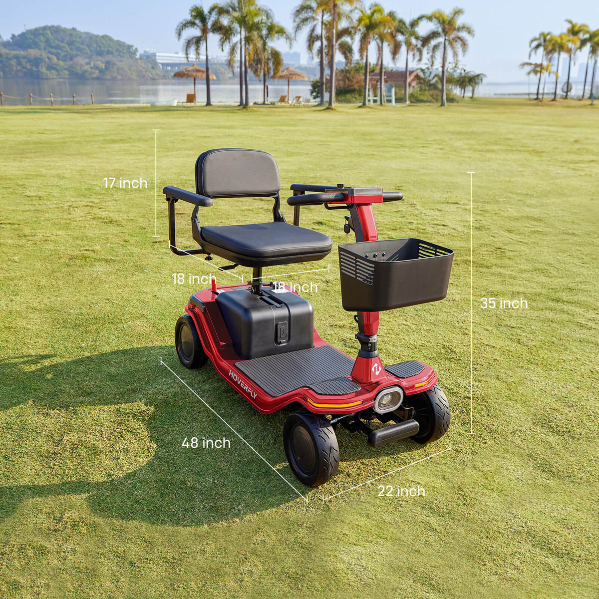 Hoverfly T5 FDA-cleared Electric 4-Wheel Premium Mobility Scooter ((👻Halloween Sale))